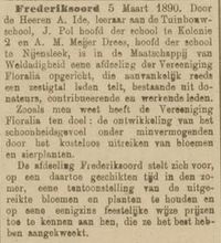 Opregte Steenwijker Courant - 10 maart 1890